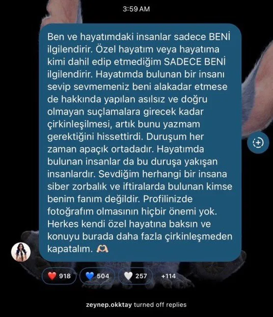 Zeynep Sude Oktay'ın sevgilisi için yaptığı açıklamada hayranlarını küçümsedi mi yoksa tamamen haklı mıydı?